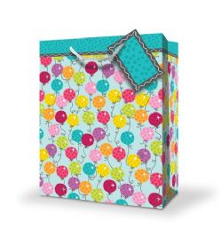 SAC CADEAU MOYEN - BALLONS MULTICOLORES